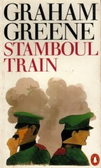 Cover of the 1980s Penguin edition of Stamboul Train, artwork by Paul Hogarth