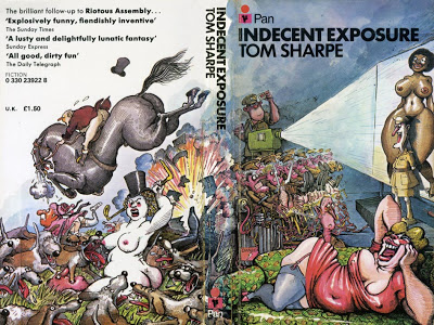Pan paperback cover of Indecent Exposure by the brilliant Paul Sample