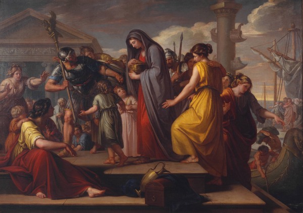 Gavin Hamilton, Agrippina Landing at Brindisium with the Ashes of Germanicus (1765-72) Tate