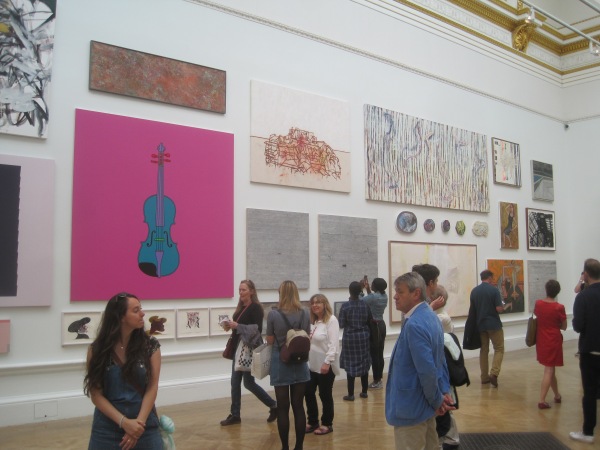 View of Room II featuring Untitled (Violin) by Michael Craig-Martin