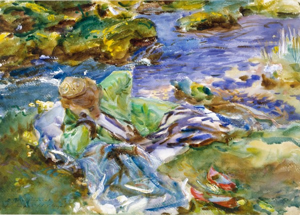A Turkish Woman by a Stream (c. 1907) by John Singer Sargent © Victoria and Albert Museum, London