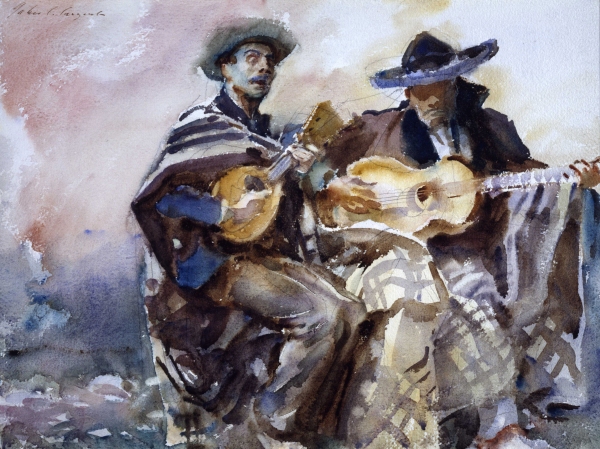 Blind Musicians (1912) by John Singer Sargent. Aberdeen Art Gallery & Museums Collections