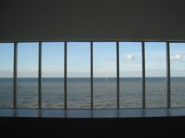 View from the first floor of Turner Contemporary over the sea