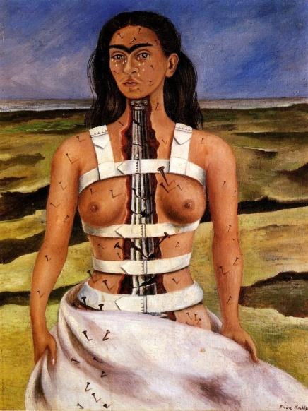 The Broken Column by Frida Kahlo (1944) (or a portrait of the artist as a martyr)
