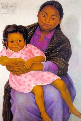 Modesta and Inesita by Diego Rivera (1939)